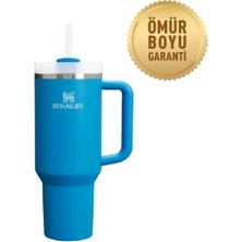 Stanley The Quencher Flowstate Tumbler Thermos Cup With Straw 1.18 Litre Azure