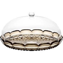 Guzzini Vanity Cake Serving Platter 30 cm Brown