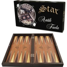 Star Polyester Antique Backgammon Oak