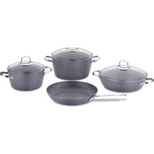 Korkmaz Nea 7-Piece Black Cookware Set A2892