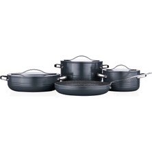 Korkmaz Linea Plus 7-Piece Cosmica Cookware Set A2620-2