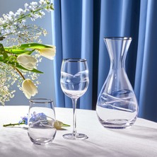 Karaca Stream Bone Sunset 25 Piece Glassware Set For 6 People Platinum