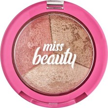 Golden Rose Miss Beauty Glow Baked Trio - Baked Trio Powder / Blush&bronzer&highlighter