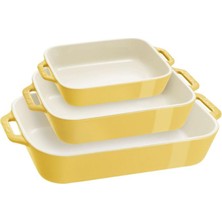 Staub Baking Dish Set 3 Pieces Yellow