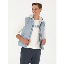 Cacharel Light Blue Hooded Vest