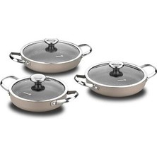 Korkmaz Zeta 6-Piece Beige Omelette Set A1356