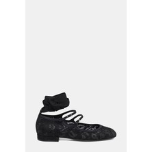 Sissi Rossi Sı Rossı Black Ballet Flats