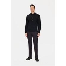 Vakko By PT01 Black Trousers