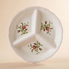 Karaca Vintage Rose Divided Serving Dish 25 cm