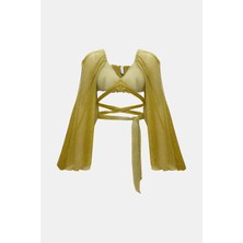 Chio Chıo Neon Green Blouse