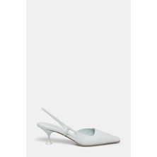 3 Juın Blue Leather Shoes