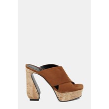 Sissi Rossi Sı Rossı Tan Suede Slides