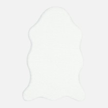 Crea White Rabbit Fur Faux Fur 80X150 cm