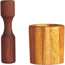 Kaf Ahşap Iroko-Sapelli Mortar / Basil