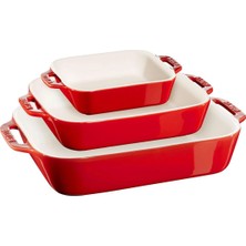 Staub Baking Dish Set 3 Pieces Cherry