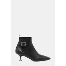 3 Juın Black Leather Boots