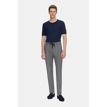 Vakko By Berwıch Grey Striped Trousers