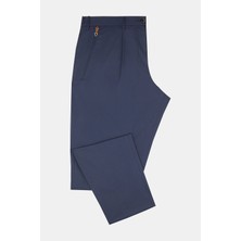 Vakko By PT01 Navy Poplin Trousers