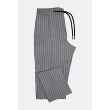 Vakko By Berwıch Grey Striped Trousers