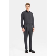 Vakko By PT01 Smoke Grey Trousers
