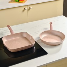Karaca Biogranit Rosegold Frying Pan Set
