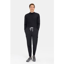 Vakko By PT01 Black Plain Diagonal Weave Trousers