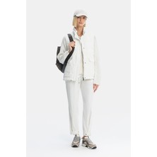 Vakko By Lorena Antonıazzı Ecru Stand Collar Vest