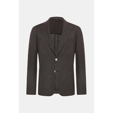 Vakko By Taglıatore Dark Brown 2-Button Unlined Jacket