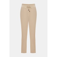 Vakko By Lorena Antonıazzı Beige Straight-Leg Trousers