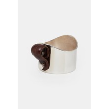 Vakko Round Serving Bowl With Leather Handle