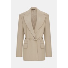 Acne Studios Acne Studıos Beige Buttoned Viscose Jacket