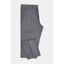 Vakko Grey Melange Trousers