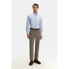 Vakko By Berwıch Single-Pleat Elastic Drawstring Waist Serge Trousers