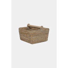 Vakko Large Size Rattan Cutlery Holder