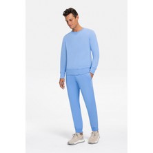 Vakko By Danıele Fıesolı Blue Casual Trousers