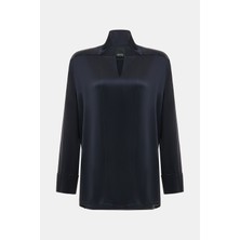 Bevza Navy Blouse