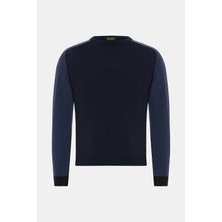 Vakko By Danıele Fıesolı Round Neck Long Sleeve Wool Cashmere Knit Sweater