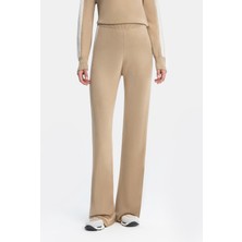 Vakko By Lorena Antonıazzı Camel Silk Trousers