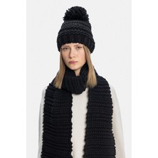Cıntellı E Galluzzo Black Beanie
