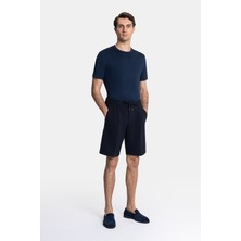 Vakko By Montecore Navy Bermuda Shorts