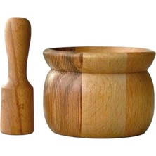 Kaf Ahşap Beech Mortar / Saffron