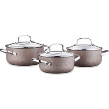 Korkmaz Browni 6-Piece Cookware Set A2921