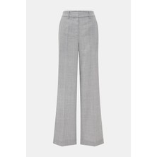 Simkhai Sımkhaı Grey Melange Straight-Leg Wool Trousers