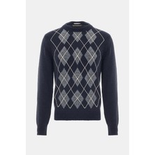 Jacob Cohen Navy Crew Neck Knitwear