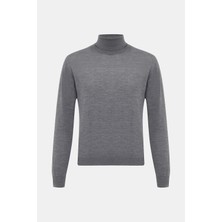 Vakko By Danıele Fıesolı Turtleneck Wool Silk Knit Sweater
