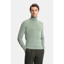 Vakko By Danıele Fıesolı Turtleneck Long Sleeve Cashmere Knit Sweater