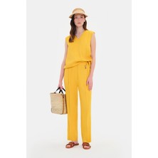 Vakko By Lorena Antonıazzı Yellow Trousers