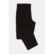 Vakko By Berwıch Black Single-Pleat Trousers