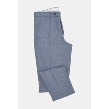 Vakko By Berwıch Blue Single-Pleat Trousers