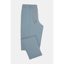 Vakko By Berwıch Blue Single-Pleat Trousers